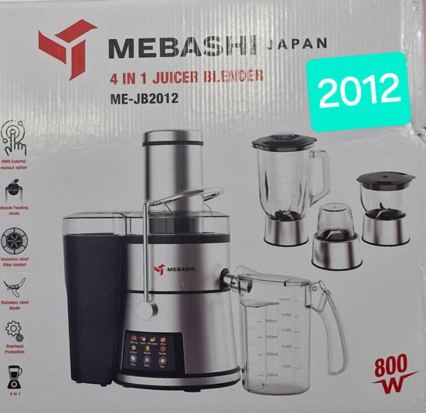 آبمیوه گیر 4 کاره مباشی ژاپن مدل JB2012