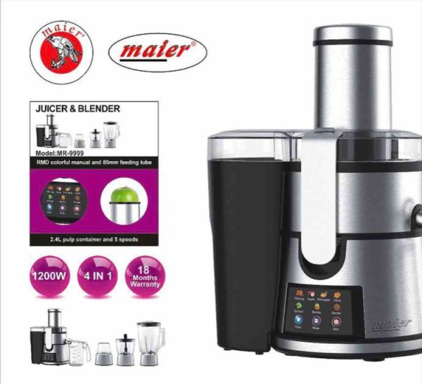 آبمیوه گیری چهارکاره مایر مدل MR-9999
