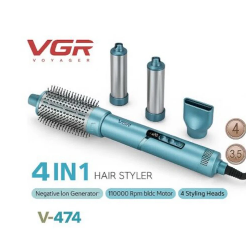 سشوار حرفه ای 4 در 1 وی جی آر مدل V-474