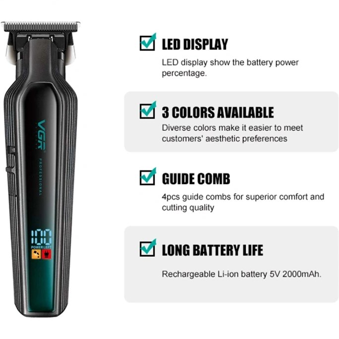 ماشین اصلاح موی سر و صورت وی جی ار مدل V-930