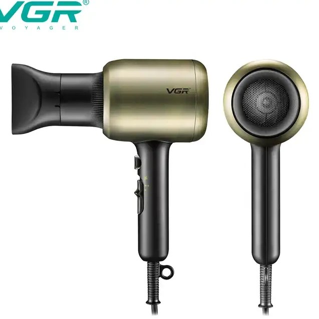 سشوار حرفهای وی جی آر مدل V-453 با باد سرد و متمرکزکننده