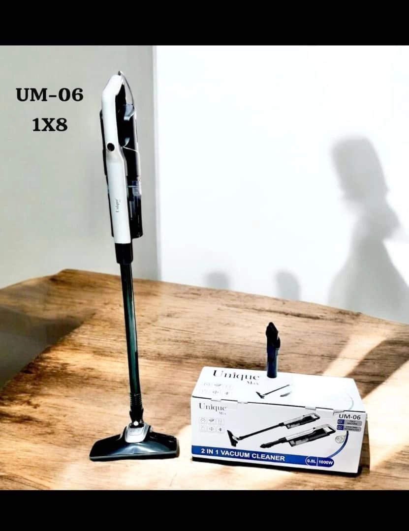 جارو عصایی دو منظوره یونیک مدل UM-06 | ایستاده و دستی | 1000 وات