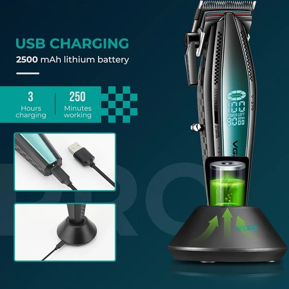 ماشین اصلاح وی جی آر مدل V-270 با تیغه سرامیک