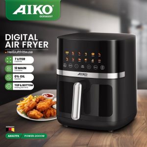 سرخ کن آیکو مدل AK627FR ظرفیت ۷ لیتر بدون روغن با بدنه استیل