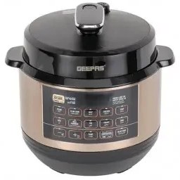 پلوپز چند کاره جیپاس مدل GMC35052 ظرفیت ۶ لیتر با بدنه استیل ضد زنگ