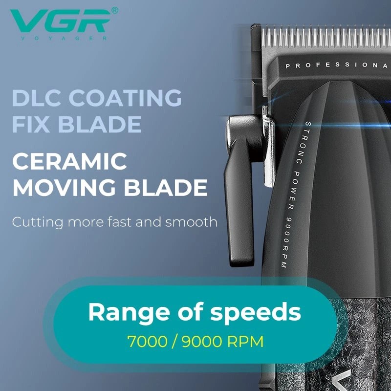 ماشین اصلاح وی جی آر مدل VGR V-640 با تیغه سرامیک و برش مستقیم