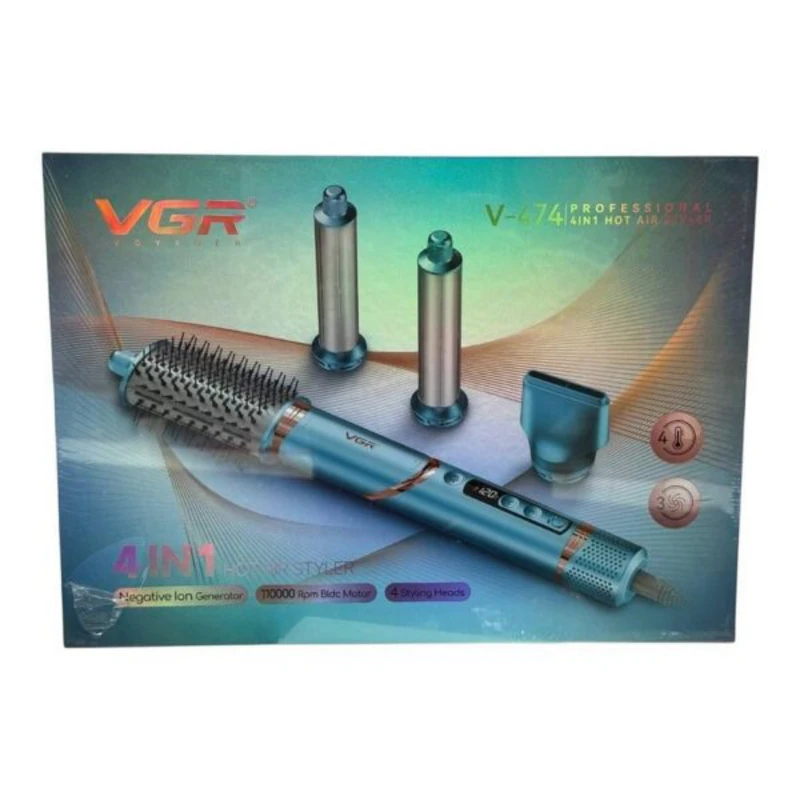 سشوار حرفه ای 4 در 1 وی جی آر مدل V-474