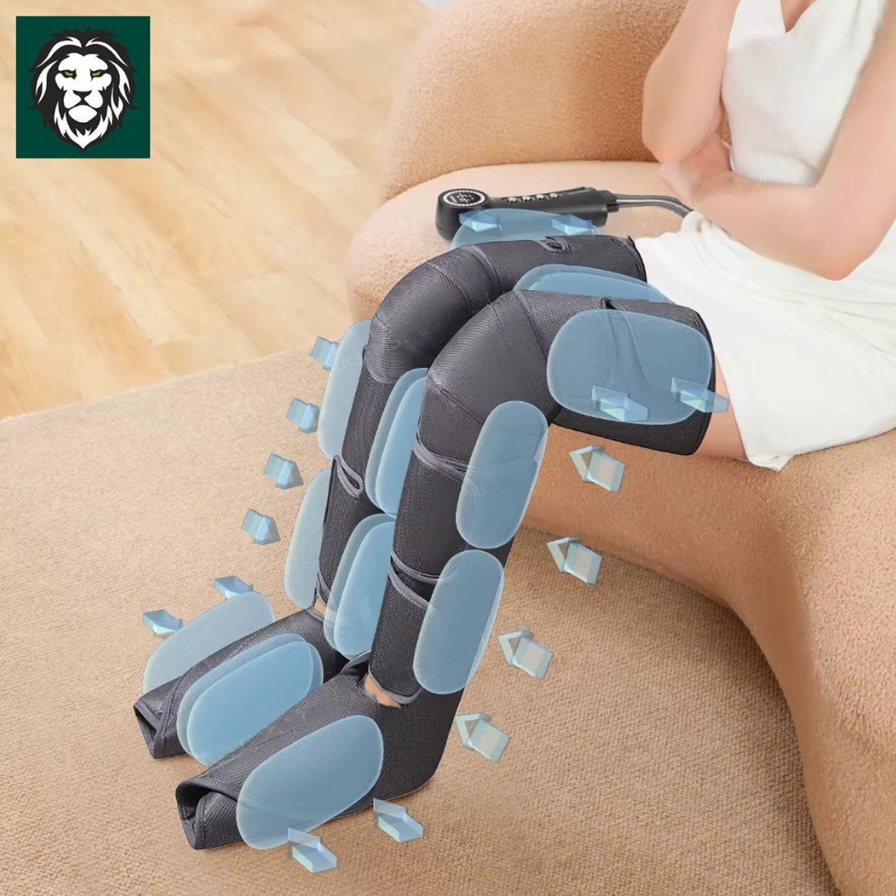 ماساژور پا گرین لاین مدل GNALEGMSSGBK با فشار هوا و حرارتی